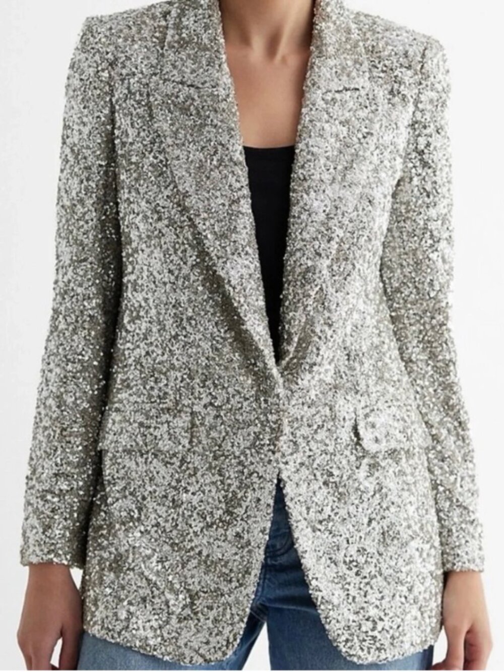 Silver Sequin Tux Set!